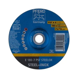 Disco de Desbaste 7" x 1/4" x 7/8" PSF STEELOX E 180-7 Pferd