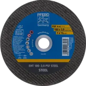 Disco de corte EHT 180x3,0x22,23 mm plano Linha universal PSF STEEL para aço