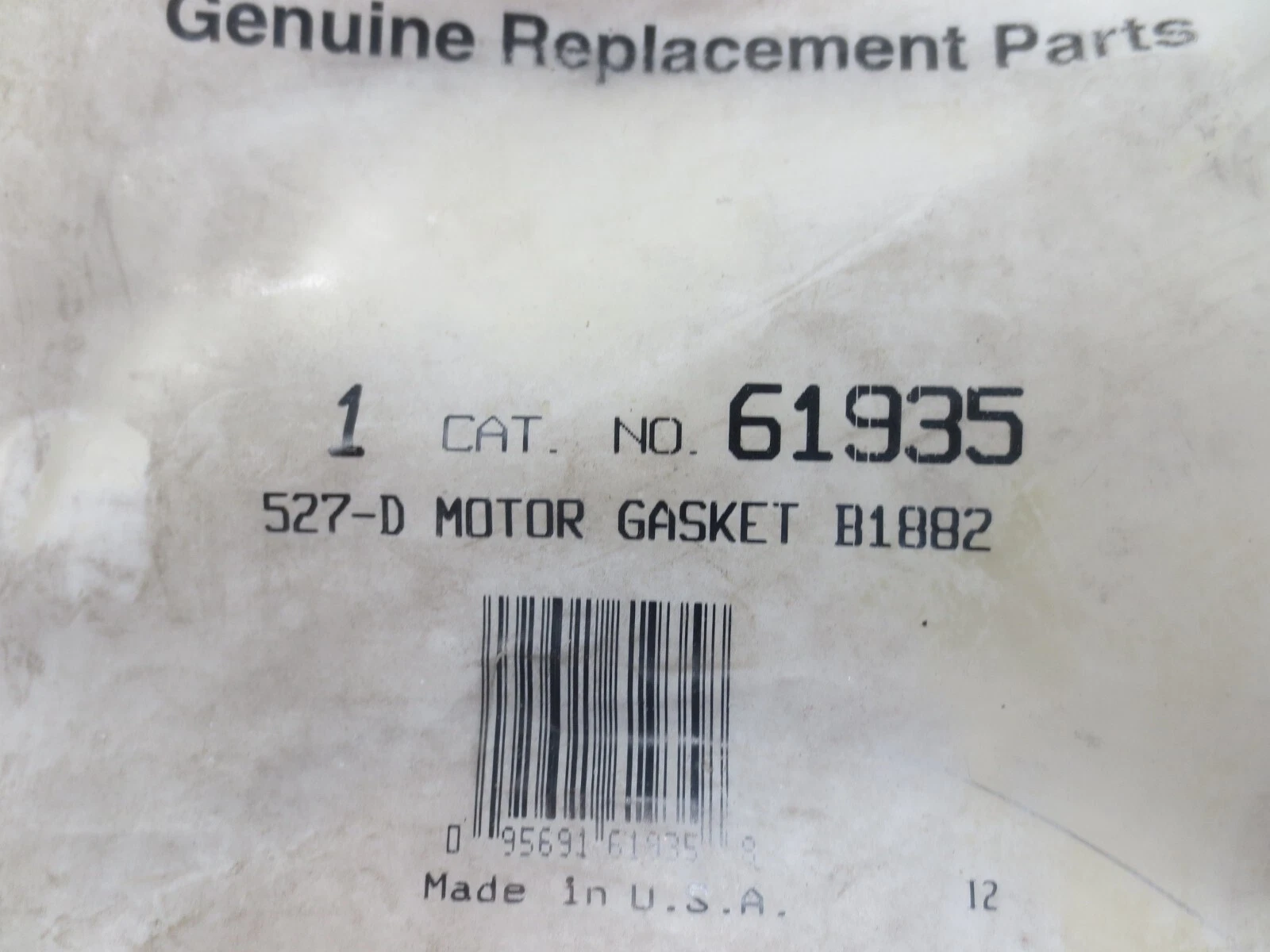GASKET MOTOR 527D RIDGID 61935 - Imagem 2